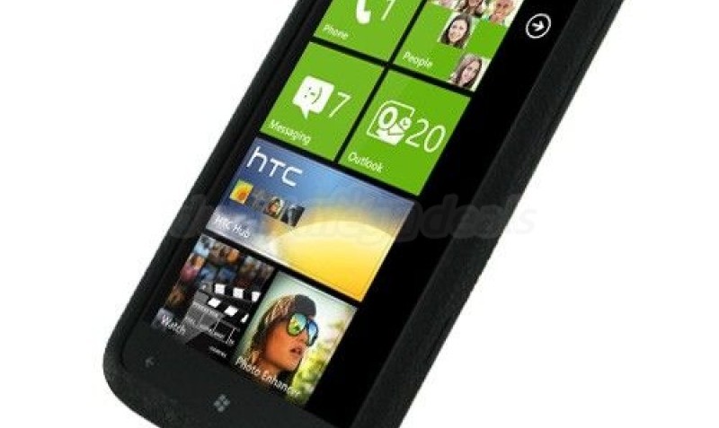 Pdair Luxury Silicone Case for HTC Titan X310e (Black)