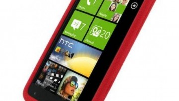 Pdair Luxury Silicone Case for HTC Titan X310e (Red)