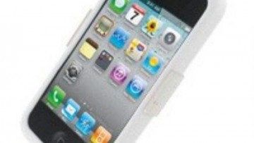 Pdair Luxury Silicone Case for Apple iPhone 4 4S (White)