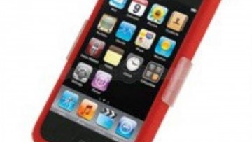 Pdair Luxury Silicone Case for Apple iPhone 4 4S (Red)