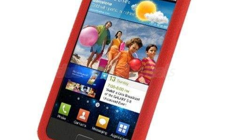 Luxury Silicone Case for Samsung Galaxy S II GT-i9100 (Red)