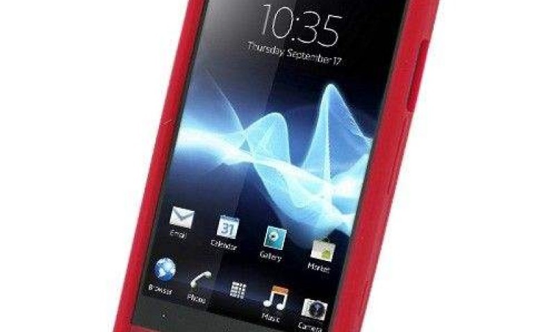 Luxury Silicone Cover for Sony Xperia LT26 S (Red)