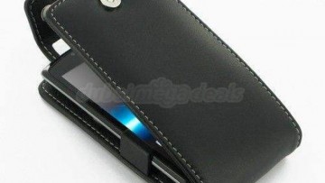 Leather Case for Sony Xperia Neo L MT25i - Flip Top Type(Black)
