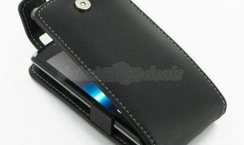 Leather Case for Sony Xperia Neo L MT25i - Flip Top Type(Black)
