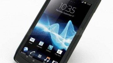 Rubberized Hard Cover for Sony Xperia Neo L MT25i (Black)