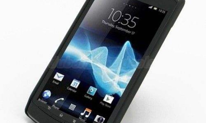 Rubberized Hard Cover for Sony Xperia Neo L MT25i (Black)