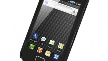 Rubberized Hard Cover for Samsung Galaxy Ace GT-S5830 (Black/Perforated Pattern)