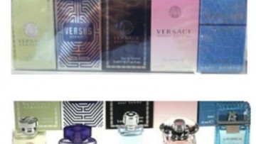 Versace Travel Coffret Miniature 5 Piece Perfume Gift Set