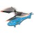 MAJORETTE - CARS IRC ROTOR TURBOSKY DINOCO HELICOPTER, 19 CM