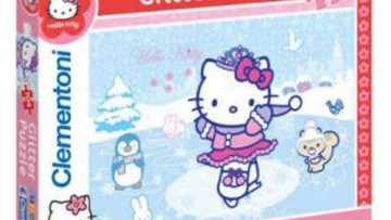 CLEMENTONI - PUZZLE 104 GLITTER HELLO KITTY 1