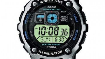 Casio Mens Digital World Traveller Watch [AE 2000W 1AVDF]