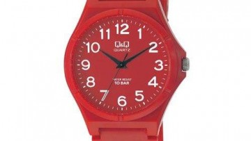 QQ Kid's Red StrapDial Fashion Watch [VQ88J004Y]