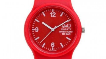 QQ Unisex Red Plastic Sports Watch [VP46J013Y]