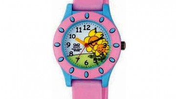 QQ Kids Pink Plastic Sports Watch [VQ13J007Y]