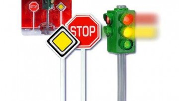 Dickie - B/O City Light Stop/Traffic Light Acc 12 Cm