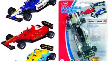 Dickie - Manual Formula Racing 14cm, 6 Asst