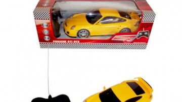 Dickie - Rc Porsche 911 Gt2, 1:24 -Silver, Yellow