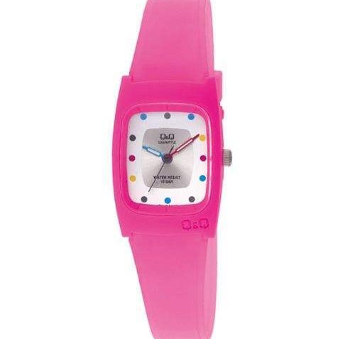QQ Womens Pink Plastic Fashion Watch [VP65J019Y]