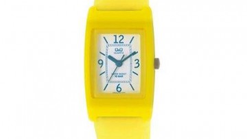 QQ Womens Yellow Plastic Fashion Watch [VP33J020Y]