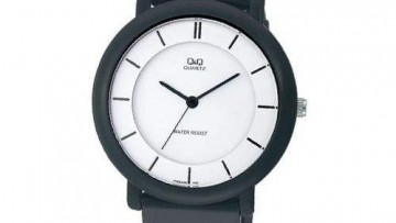 QQ Womens Black Plastic Fashion Watch [VQ94J001Y]
