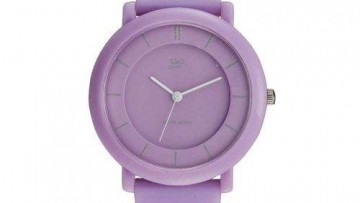 QQ Womens Purple Plastic Fashion Watch [VQ94J007Y]