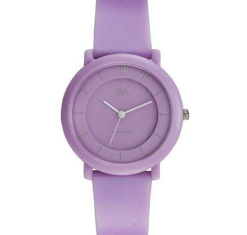QQ Womens Purple Plastic Fashion Watch [VQ94J007Y]