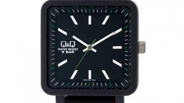 QQ Mens Black Fashion Watch [VQ92J002Y]
