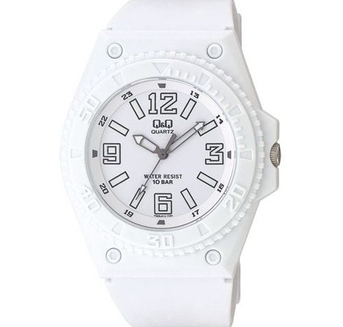 QQ Womens White Sports Watch [VQ68J010Y]