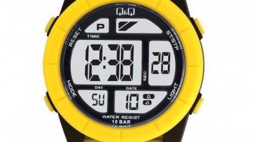QQ Mens Yellow Digital Sports Watch [M123J008Y]
