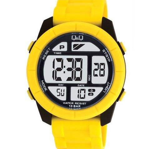 QQ Mens Yellow Digital Sports Watch [M123J008Y]