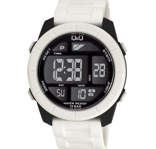 QQ Mens White Digital Sports Watch [M123J002Y]