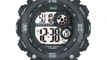 QQ Mens Black Digital Sports Watch [M133J001Y]