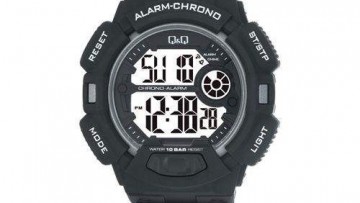 QQ Mens Black Digital Sports Watch [M132J001Y]
