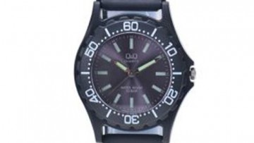 QQ Kid's Black Analog Dress Watch [VP02J004Y]