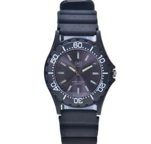 QQ Kid's Black Analog Dress Watch [VP02J004Y]