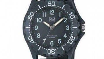 QQ Kid's Black Analog Dress Watch [VP02J002Y]