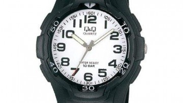QQ Kid's Black Analog Dress Watch [VP84J001Y]