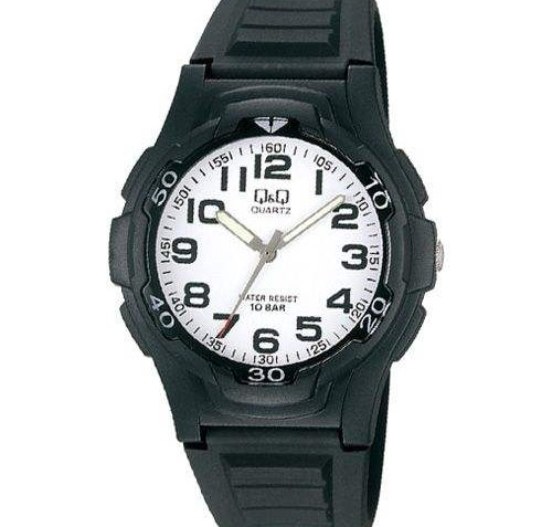 QQ Kid's Black Analog Dress Watch [VP84J001Y]