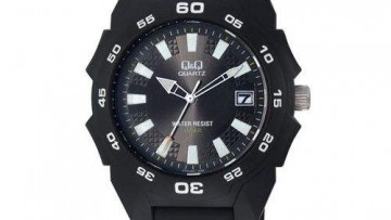 QQ Kid's Black Analog Dress Watch [A440J001Y]