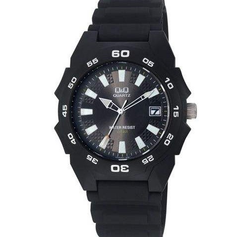 QQ Kid's Black Analog Dress Watch [A440J001Y]
