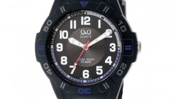QQ Mens Black Analog Dress Watch [GW36J003Y]