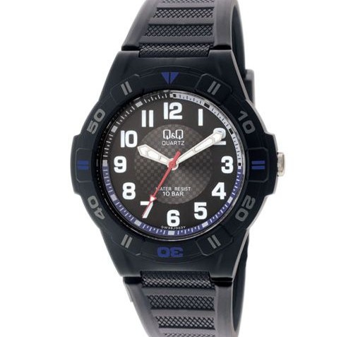 QQ Mens Black Analog Dress Watch [GW36J003Y]