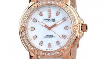 QQ Womens Fancy Dress Watch With Cubic Zircon [DF11J101Y]