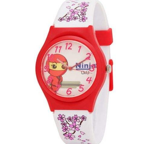QQ Kid's White Analog Watch [VQ86J015Y]