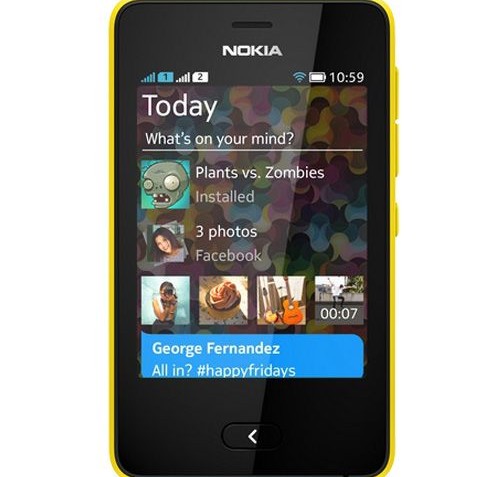 Nokia Asha 501 Dual Sim [Yellow/English/Arabic]