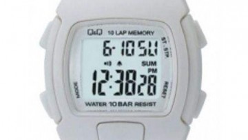 QQ Kid's White Digital Sports Watch [LAC3J119Y]