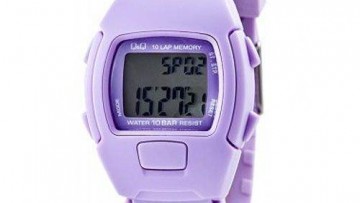 QQ Kid's Purple Digital Sports Watch [LAC3J120Y]