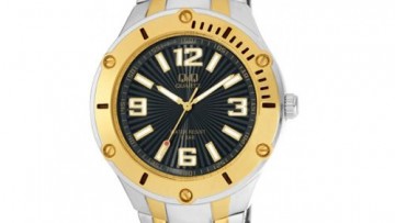 QQ Mens Two-tone Analog Dress Watch [F342-405Y]