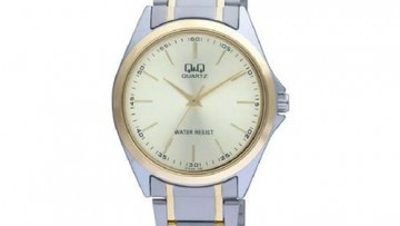 QQ Mens Two-tone Dress Watch [Q118-400Y]