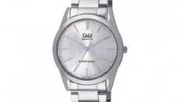 QQ Mens Silver Dress Watch [Q700-201Y]